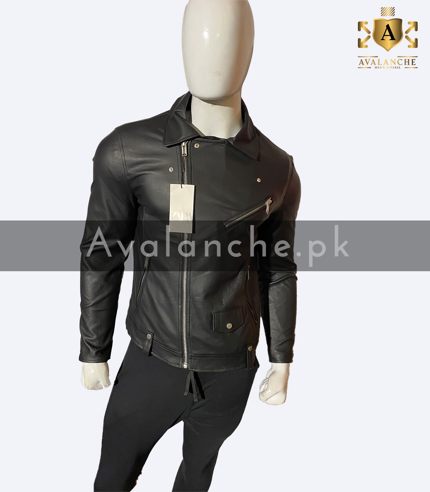 zara fake leather jacket